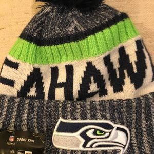 Seahawks PomPom Hat